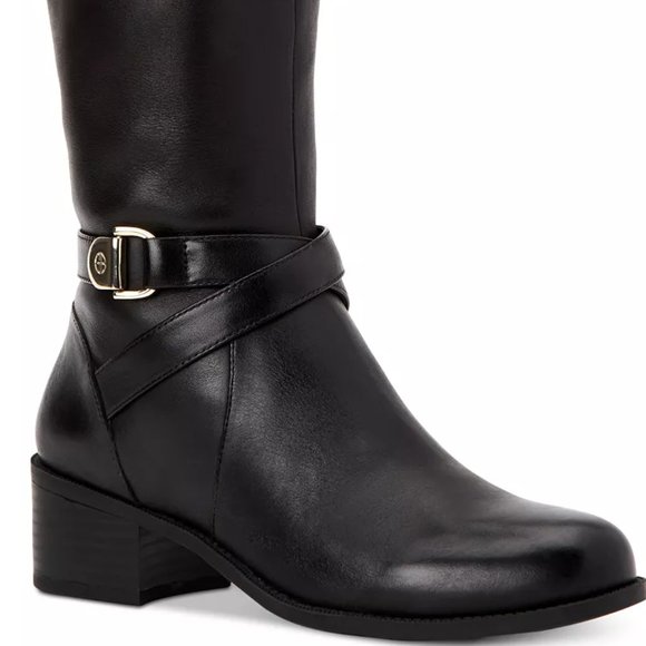 NWT - GIANI BERNINI Revaa Memory Foam Black Riding Boots - Women's 5.5 - Picture 2 of 5